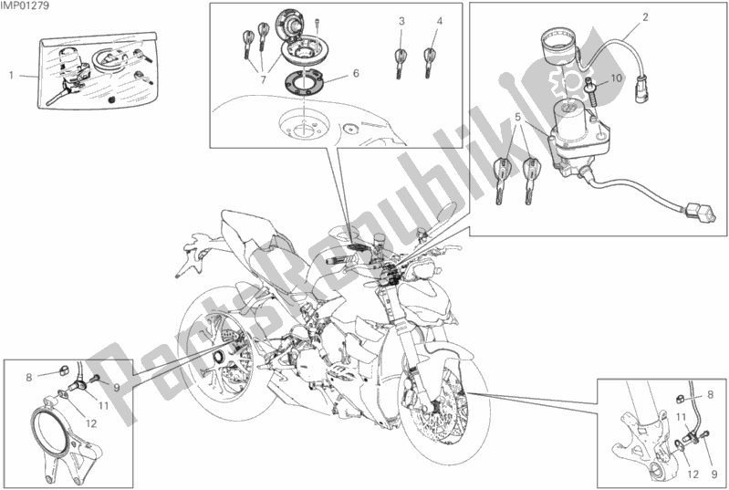 All parts for the 13f - Electrical Devices of the Ducati Streetfighter V4 S Thailand 1103 2020